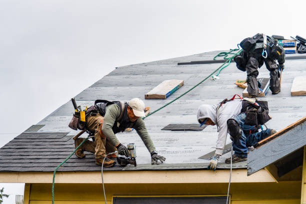 Professional Gutter Installation technician working in Boones Mill, VA